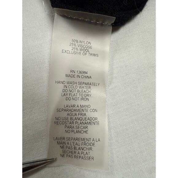 Vila Milano Sweater Knit Black Studded Long Sleeve Women's Size Large - Picture 10 of 10